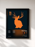 #noir Tableau de l'album Silvia (Remixes) de Miike Snow, cadre noir, imprimé et encadré en France
