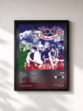 #noir Tableau de l'album Zoe Exitos de Zoé, cadre noir, imprimé et encadré en France