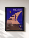 #noir Tableau de l'album Where is Love de Bobby Caldwell, cadre noir, imprimé et encadré en France
