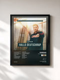#noir Tableau de l'album Hallo Deutschrap de Dardan, cadre noir, imprimé et encadré en France
