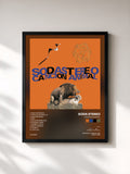 #noir Tableau de l'album Canción Animal de Soda Stereo, cadre noir, imprimé et encadré en France