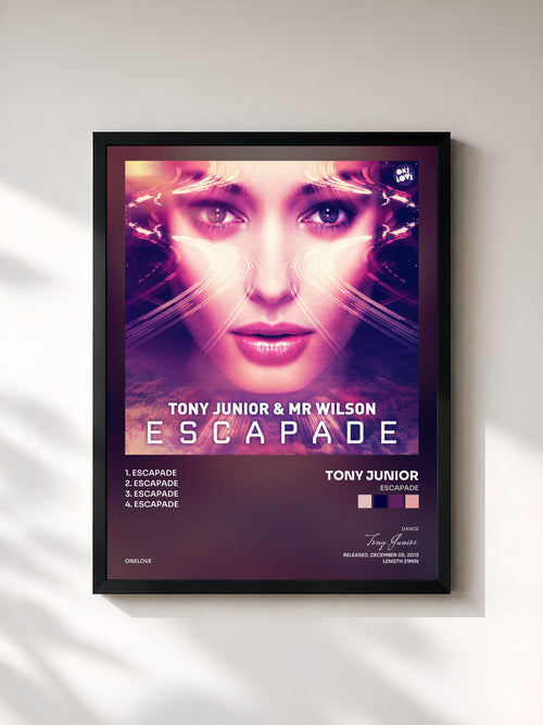 Tony Junior · Escapade — Affiche encadrée