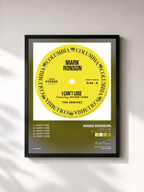 Mark Ronson · I Can't Lose (Remixes) - EP (feat. Keyone Starr) — Affiche encadrée