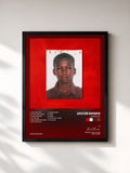 #noir Tableau de l'album Limerence de Jacob Banks, cadre noir, imprimé et encadré en France