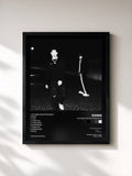 #noir Tableau de l'album Focused On Getting Rich de Khan, cadre noir, imprimé et encadré en France