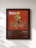 #noir Tableau de l'album I Couldn´t Have Said It Better Myself de Meat Loaf, cadre noir, imprimé et encadré en France