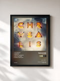 #noir Tableau de l'album Chrysalis de The Score, cadre noir, imprimé et encadré en France