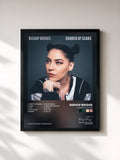 #noir Tableau de l'album Church Of Scars de Bishop Briggs, cadre noir, imprimé et encadré en France