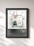 #noir Tableau de l'album Cannot Be, Whatsoever de Novo Amor, cadre noir, imprimé et encadré en France