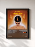 #noir Tableau de l'album Faith and Courage de Sinéad O'Connor, cadre noir, imprimé et encadré en France