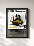 #noir Tableau de l'album Hold Up de Saïan Supa Crew, cadre noir, imprimé et encadré en France