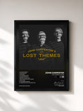 #noir Tableau de l'album Lost Themes IV: Noir de John Carpenter, cadre noir, imprimé et encadré en France