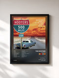 #noir Tableau de l'album 500 Miles de The Hooters, cadre noir, imprimé et encadré en France