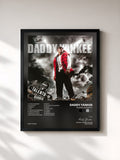#noir Tableau de l'album Talento de Barrio de Daddy Yankee, cadre noir, imprimé et encadré en France