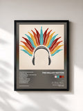 #noir Tableau de l'album A Tribe Called Red de The Halluci Nation, cadre noir, imprimé et encadré en France