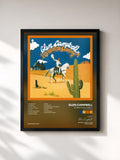 #noir Tableau de l'album Rhinestone Cowboy (Expanded Edition) de Glen Campbell, cadre noir, imprimé et encadré en France