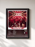 #noir Tableau de l'album Next! (International Version) de Seeed, cadre noir, imprimé et encadré en France