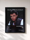 #noir Tableau de l'album Living In Oz de Rick Springfield, cadre noir, imprimé et encadré en France