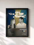 #noir Tableau de l'album Viva Tim Maia de Ivete Sangalo, cadre noir, imprimé et encadré en France