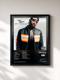 #noir Tableau de l'album 650Luc de YFN Lucci, cadre noir, imprimé et encadré en France