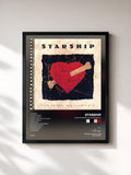 #noir Tableau de l'album Love Among The Cannibals de Starship, cadre noir, imprimé et encadré en France