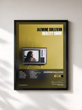 #noir Tableau de l'album Reality Show de Jazmine Sullivan, cadre noir, imprimé et encadré en France