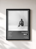 #noir Tableau de l'album started in college (mixtape) de Cian Ducrot, cadre noir, imprimé et encadré en France