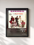 #noir Tableau de l'album The Flying Platters Around The World de The Platters, cadre noir, imprimé et encadré en France