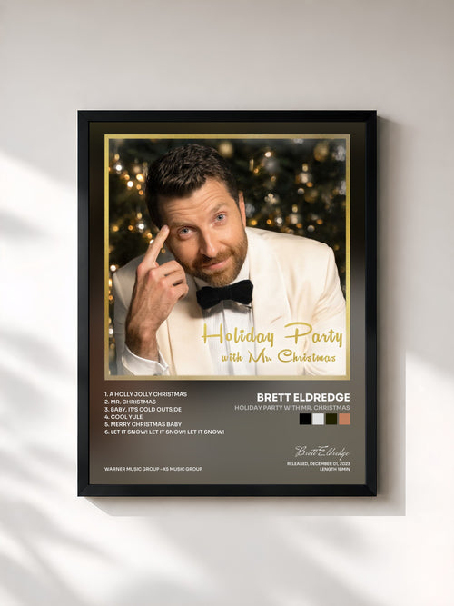 Brett Eldredge · Holiday Party with Mr. Christmas — Affiche encadrée