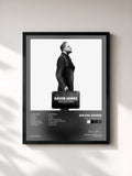 #noir Tableau de l'album Only Ticket Home de Gavin James, cadre noir, imprimé et encadré en France