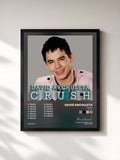 #noir Tableau de l'album Crush (Remixes) de David Archuleta, cadre noir, imprimé et encadré en France