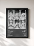 #noir Tableau de l'album Jekyll de VIXX, cadre noir, imprimé et encadré en France