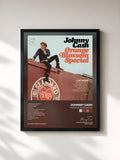 #noir Tableau de l'album Orange Blossom Special de Johnny Cash, cadre noir, imprimé et encadré en France