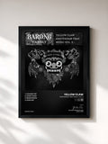 #noir Tableau de l'album Amsterdam Trap Music, Vol. 3 de Yellow Claw, cadre noir, imprimé et encadré en France