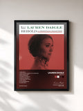 #noir Tableau de l'album Behold de Lauren Daigle, cadre noir, imprimé et encadré en France