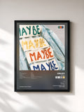 #noir Tableau de l'album MAYBE de Valley, cadre noir, imprimé et encadré en France