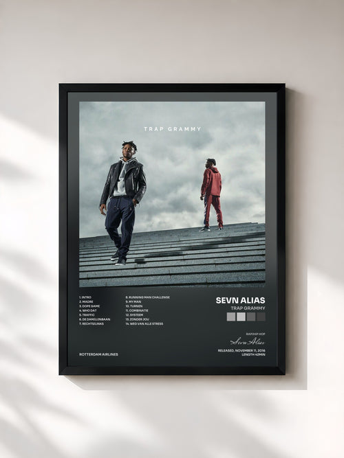 Sevn Alias · Trap Grammy — Affiche encadrée