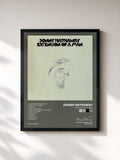 #noir Tableau de l'album Extension of a Man de Donny Hathaway, cadre noir, imprimé et encadré en France