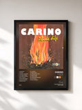 #noir Tableau de l'album Alimé difé (Ile Maurice) de Carino, cadre noir, imprimé et encadré en France