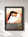 #noir Tableau de l'album Intimidad de Joanna, cadre noir, imprimé et encadré en France