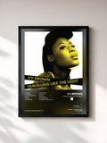 #noir Tableau de l'album Travelling Like The Light de V V Brown, cadre noir, imprimé et encadré en France