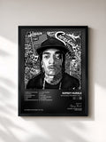 #noir Tableau de l'album Nip Hussle The Great: Vol. 1 de Nipsey Hussle, cadre noir, imprimé et encadré en France