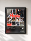 #noir Tableau de l'album Nupac de Troy Ave, cadre noir, imprimé et encadré en France