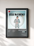 #noir Tableau de l'album In Technicolor de Jesse McCartney, cadre noir, imprimé et encadré en France