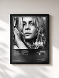 #noir Tableau de l'album Who's Your Momma de Anouk, cadre noir, imprimé et encadré en France