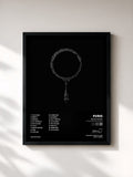 #noir Tableau de l'album White Noise (10 Year Anniversary Edition) de PVRIS, cadre noir, imprimé et encadré en France