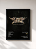 #noir Tableau de l'album 10 BABYMETAL YEARS de BABYMETAL, cadre noir, imprimé et encadré en France