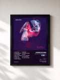 #noir Tableau de l'album The Heart is Asymmetrical de Janne Schra, cadre noir, imprimé et encadré en France