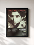 #noir Tableau de l'album Mentiras Piadosas de Joaquín Sabina, cadre noir, imprimé et encadré en France