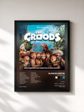 #noir Tableau de l'album The Croods de Alan Silvestri, cadre noir, imprimé et encadré en France